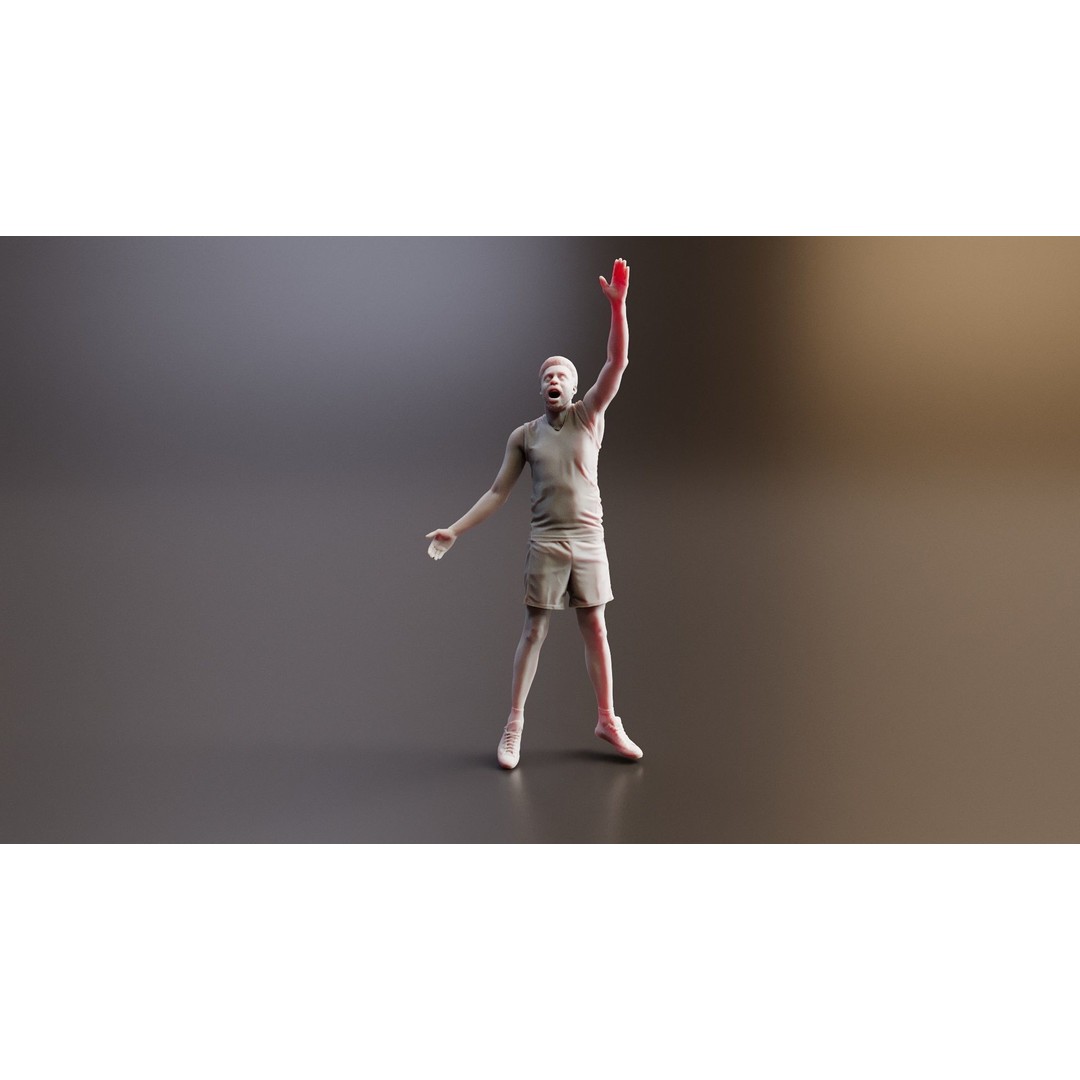 Realistic Male Basketball Player 3D Model – Rigged PBR Asset, FBX - View 12