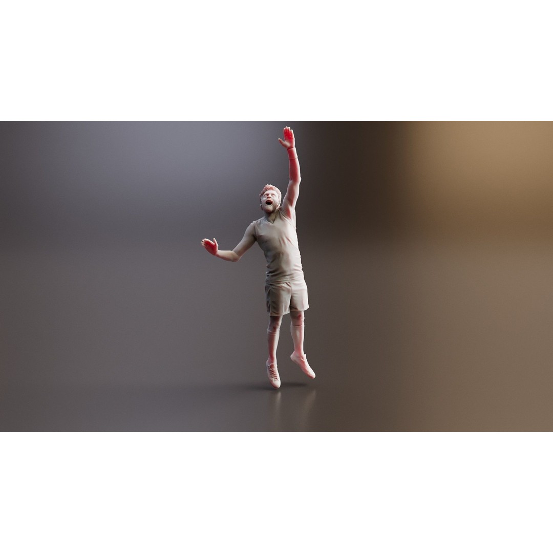 Realistic Male Basketball Player 3D Model – Rigged PBR Asset, FBX - View 13