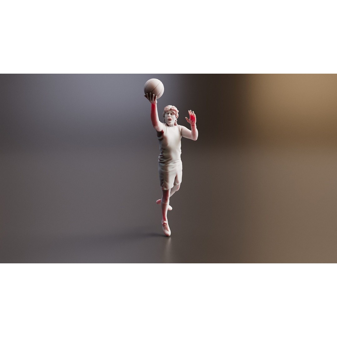 Realistic Male Basketball Player 3D Model – Rigged PBR Asset, FBX - View 14