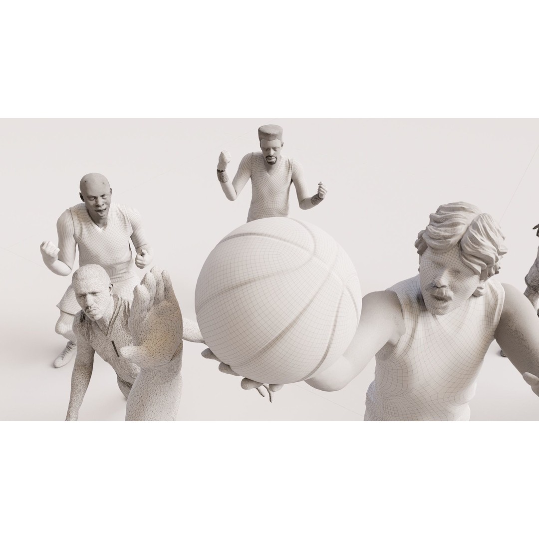 Realistic Male Basketball Player 3D Model – Rigged PBR Asset, FBX - View 15