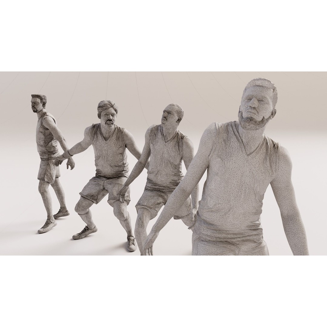 Realistic Male Basketball Player 3D Model – Rigged PBR Asset, FBX - View 17