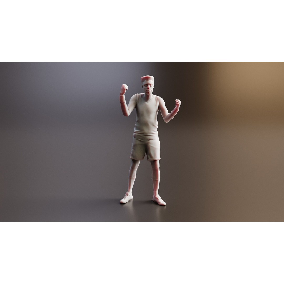 Realistic Male Basketball Player 3D Model – Rigged PBR Asset, FBX - View 5