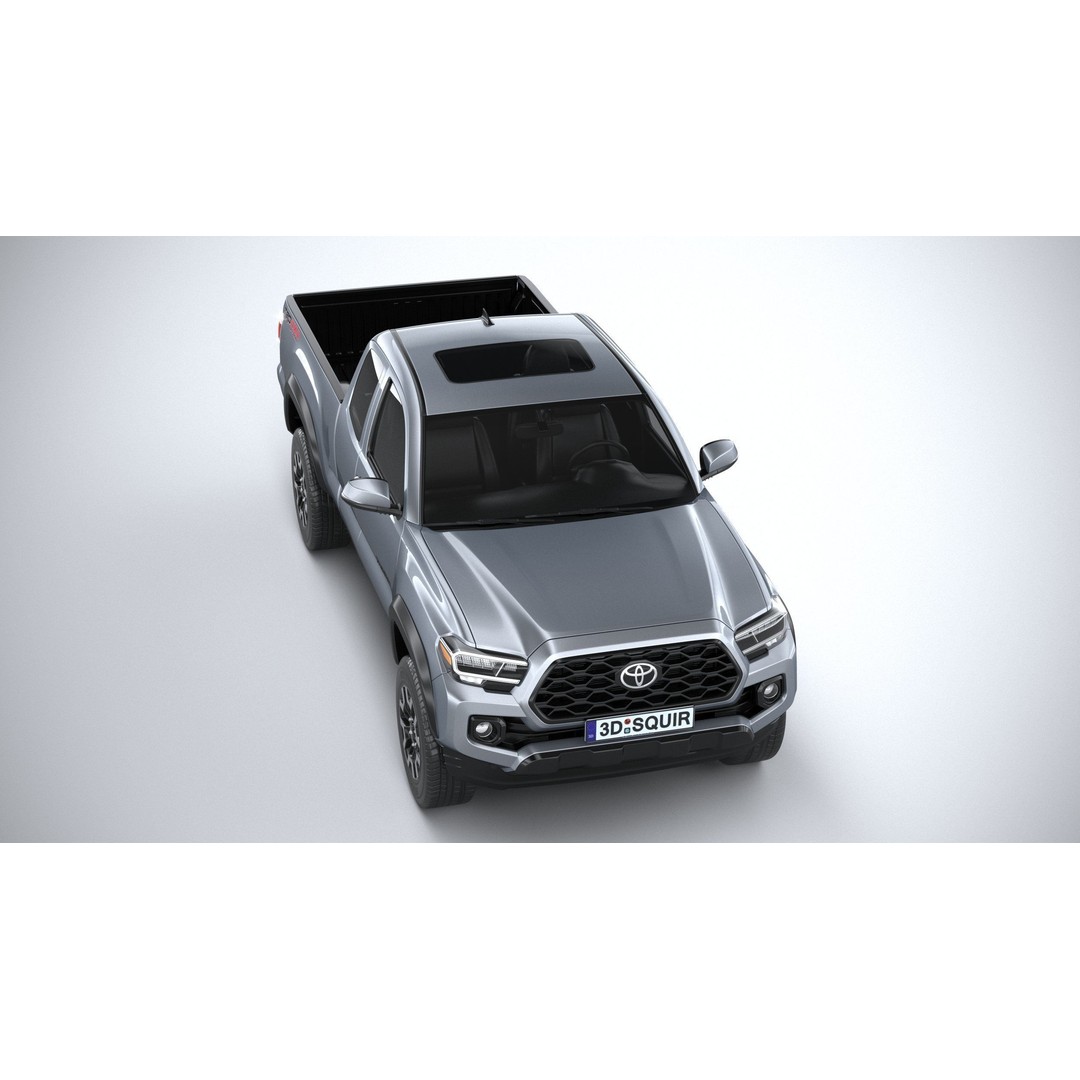 Toyota Tacoma Access Cab TRD 2020 3D Model – High Poly Game Asset, FBX, OBJ - View 14