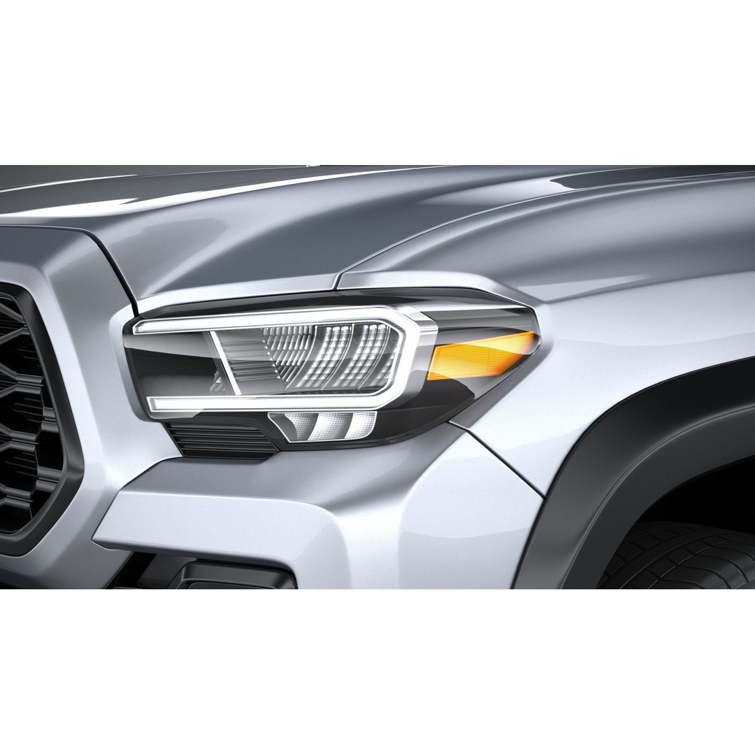 Toyota Tacoma Access Cab TRD 2020 3D Model – High Poly Game Asset, FBX, OBJ - View 16
