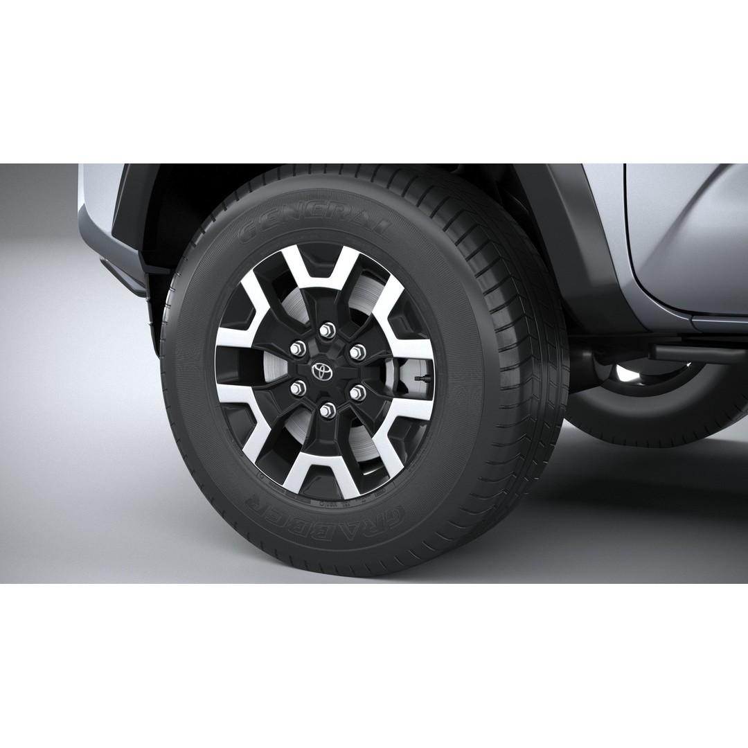 Toyota Tacoma Access Cab TRD 2020 3D Model – High Poly Game Asset, FBX, OBJ - View 18