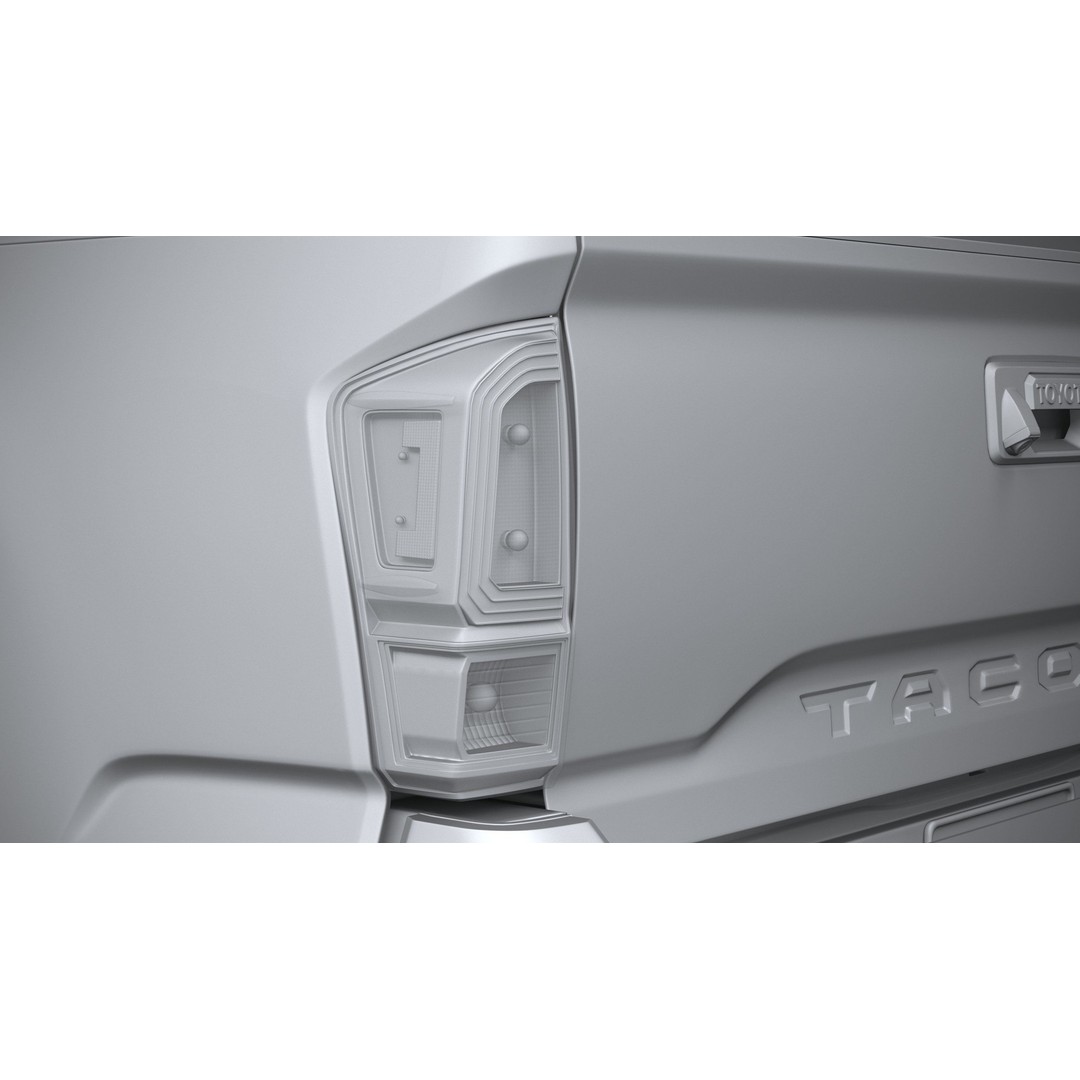 Toyota Tacoma Access Cab TRD 2020 3D Model – High Poly Game Asset, FBX, OBJ - View 26
