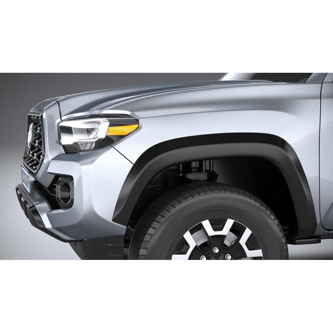 Toyota Tacoma Access Cab TRD 2020 3D Model – High Poly Game Asset, FBX, OBJ - View 5