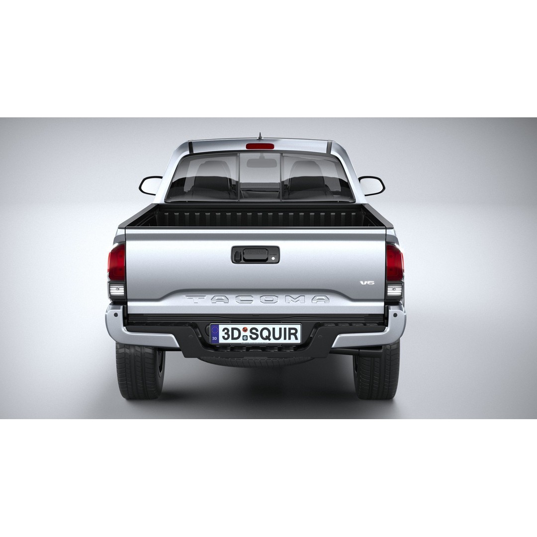 Toyota Tacoma Access Cab TRD 2020 3D Model – High Poly Game Asset, FBX, OBJ - View 6