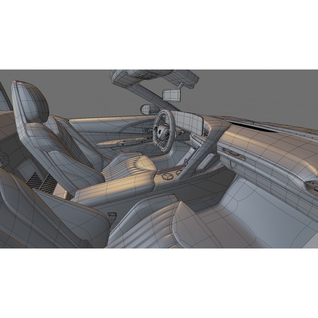 MG Cybersteer 2024 3D Model – High Poly Sport Coupe with Interior