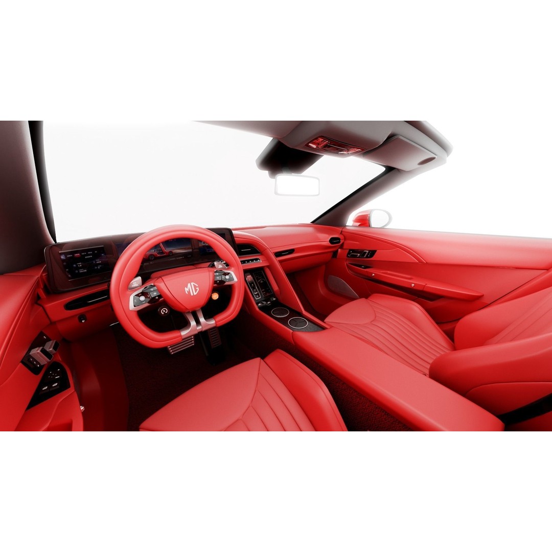 MG Cybersteer 2024 3D Model – High Poly Sport Coupe with Interior - View 18