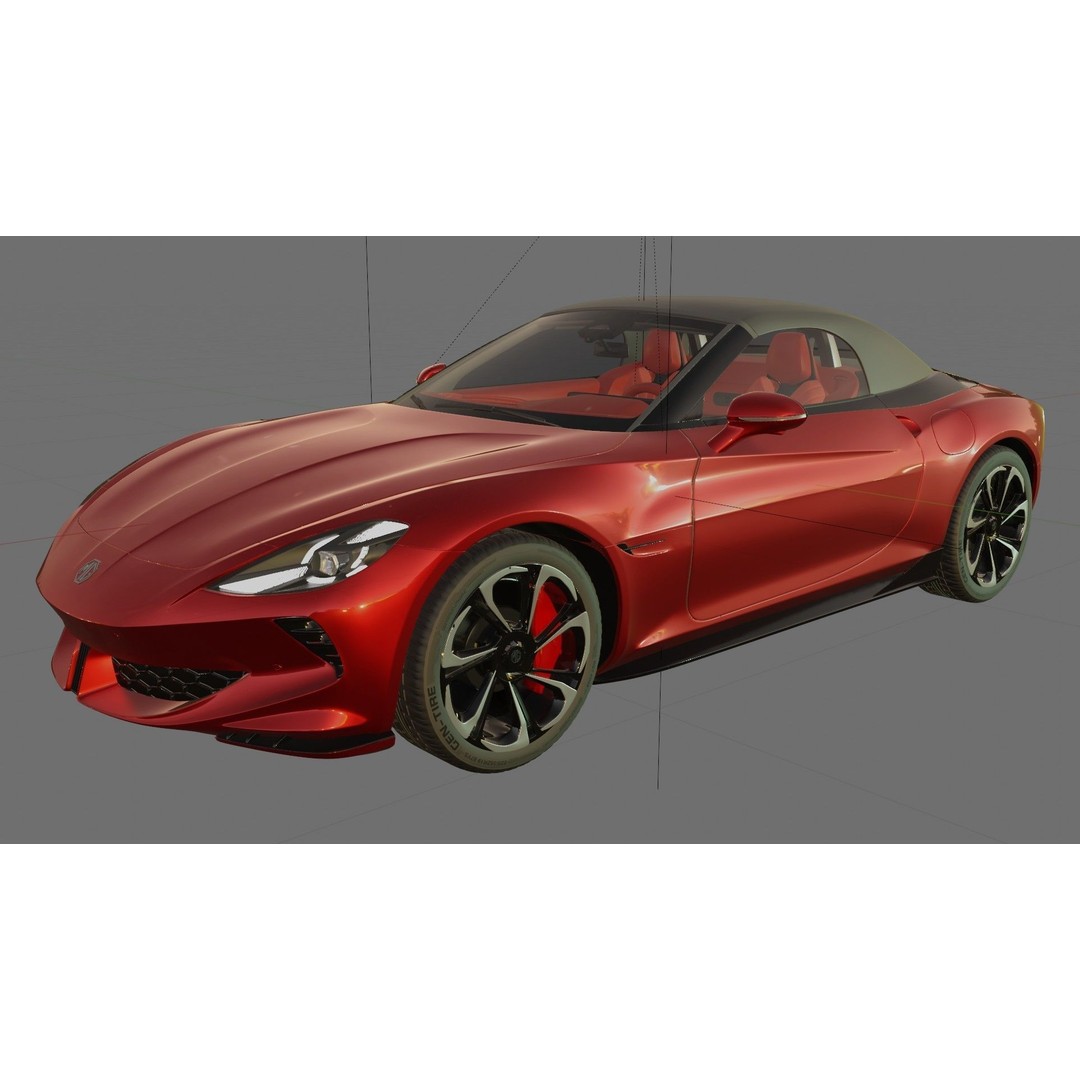 MG Cybersteer 2024 3D Model – High Poly Sport Coupe with Interior - View 22