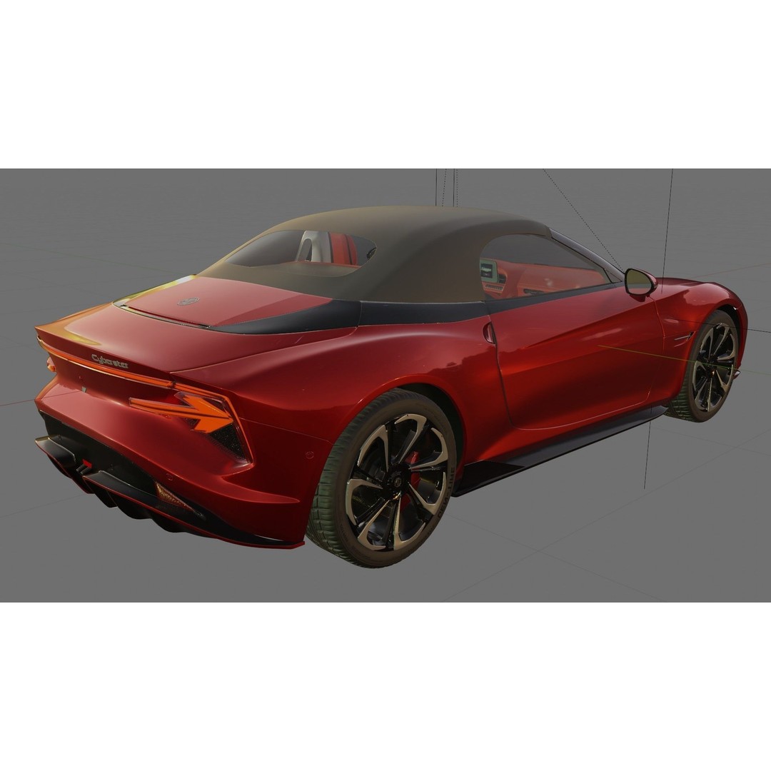 MG Cybersteer 2024 3D Model – High Poly Sport Coupe with Interior - View 23