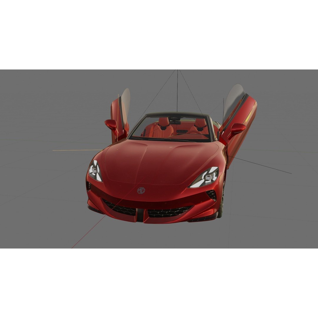 MG Cybersteer 2024 3D Model – High Poly Sport Coupe with Interior - View 25