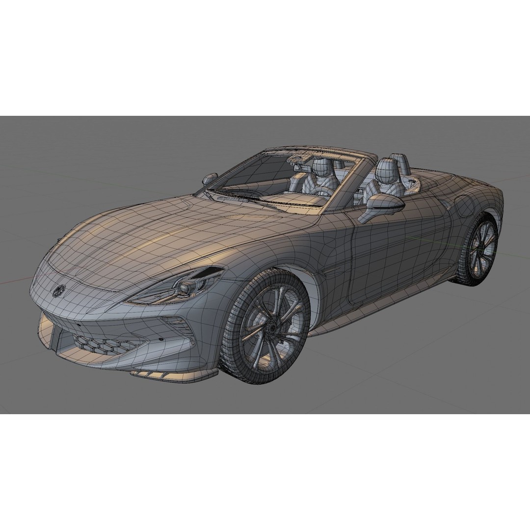 MG Cybersteer 2024 3D Model – High Poly Sport Coupe with Interior - View 27