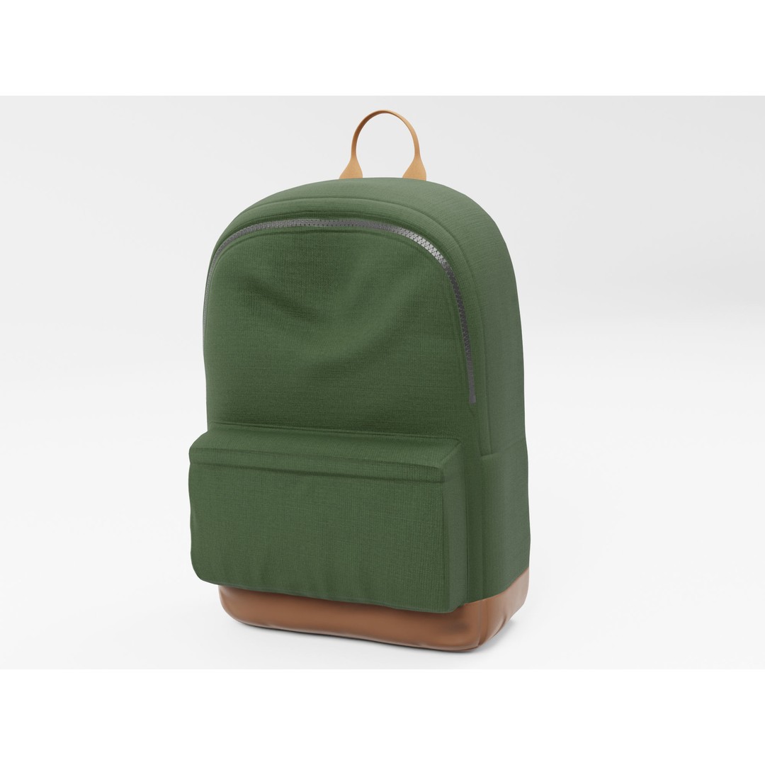 Backpack 3D Model – Low Poly Game Asset with PBR Textures - View 13