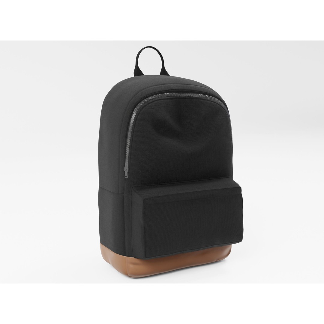 Backpack 3D Model – Low Poly Game Asset with PBR Textures - View 4