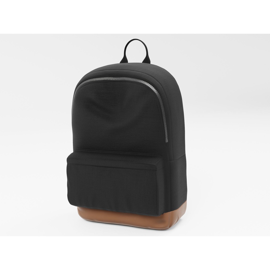 Backpack 3D Model – Low Poly Game Asset with PBR Textures - View 5