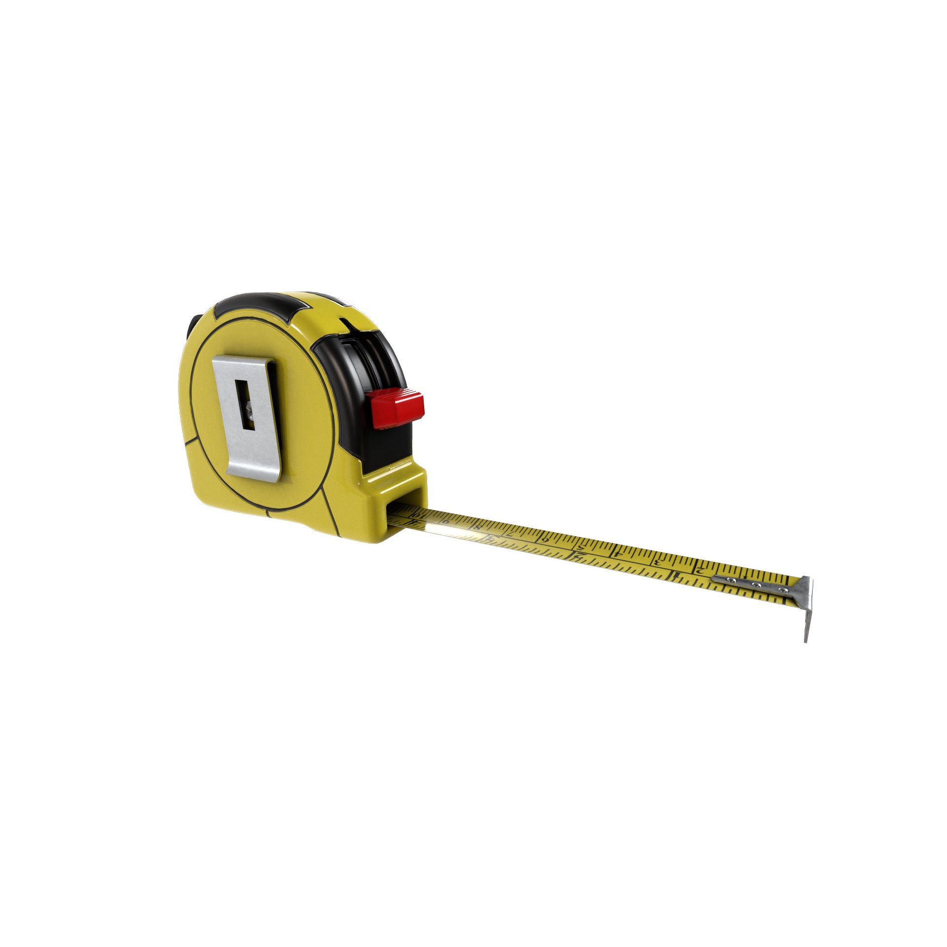 Measuring Tape - Low-Poly Game-Ready 3D Model - View 13