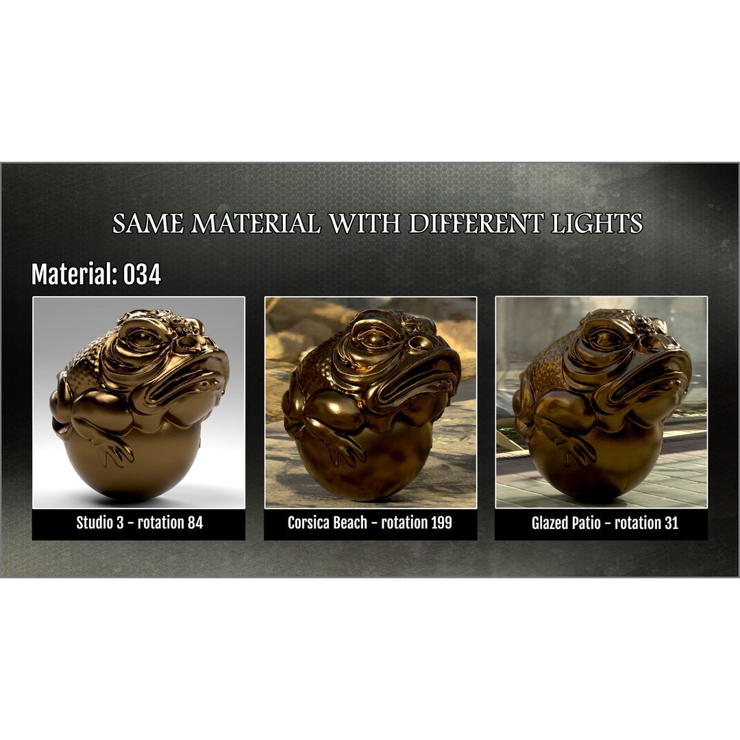 Metal Smart Materials 3D Model – 100 PBR Textures for Substance Painter - View 3