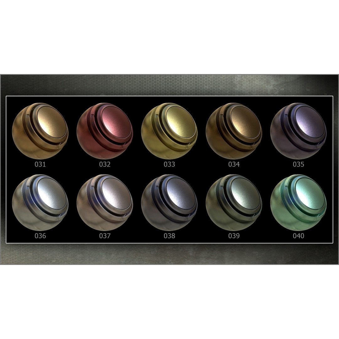 Metal Smart Materials 3D Model – 100 PBR Textures for Substance Painter - View 8