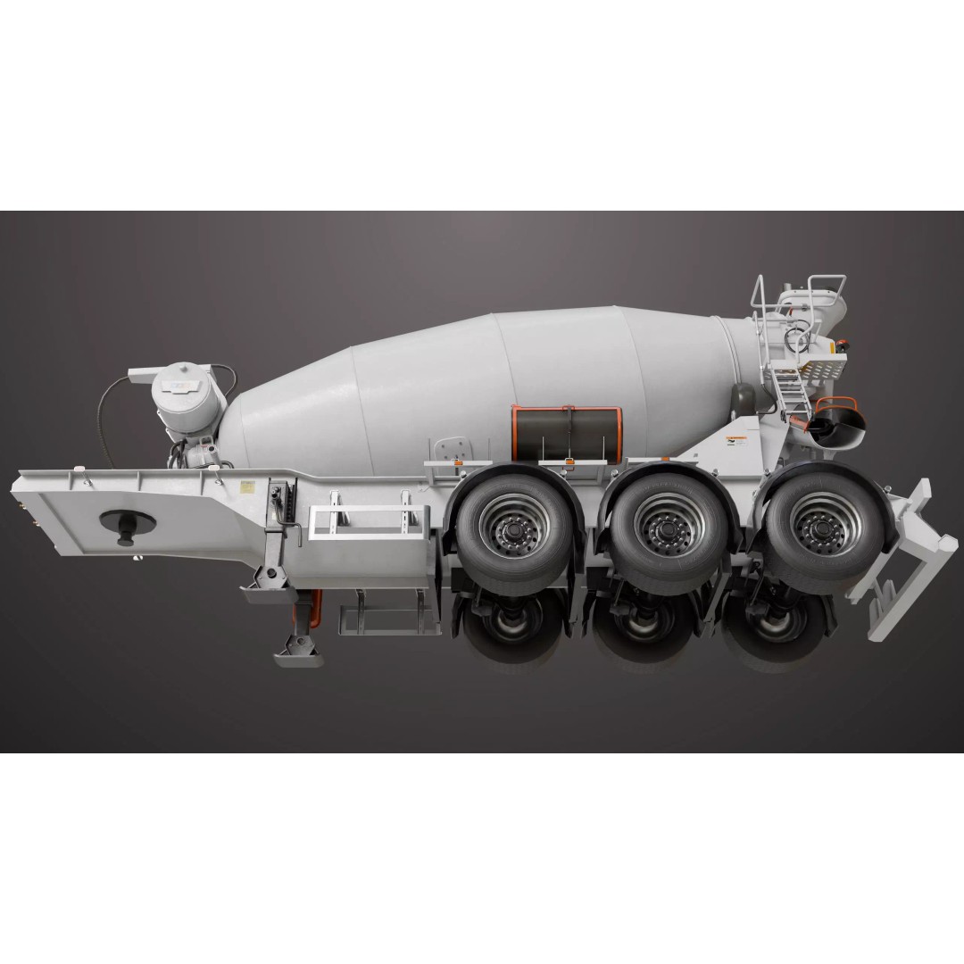 Cement Mixer 3D Model – Rigged Low Poly PBR Asset for Unity & Unreal - View 32
