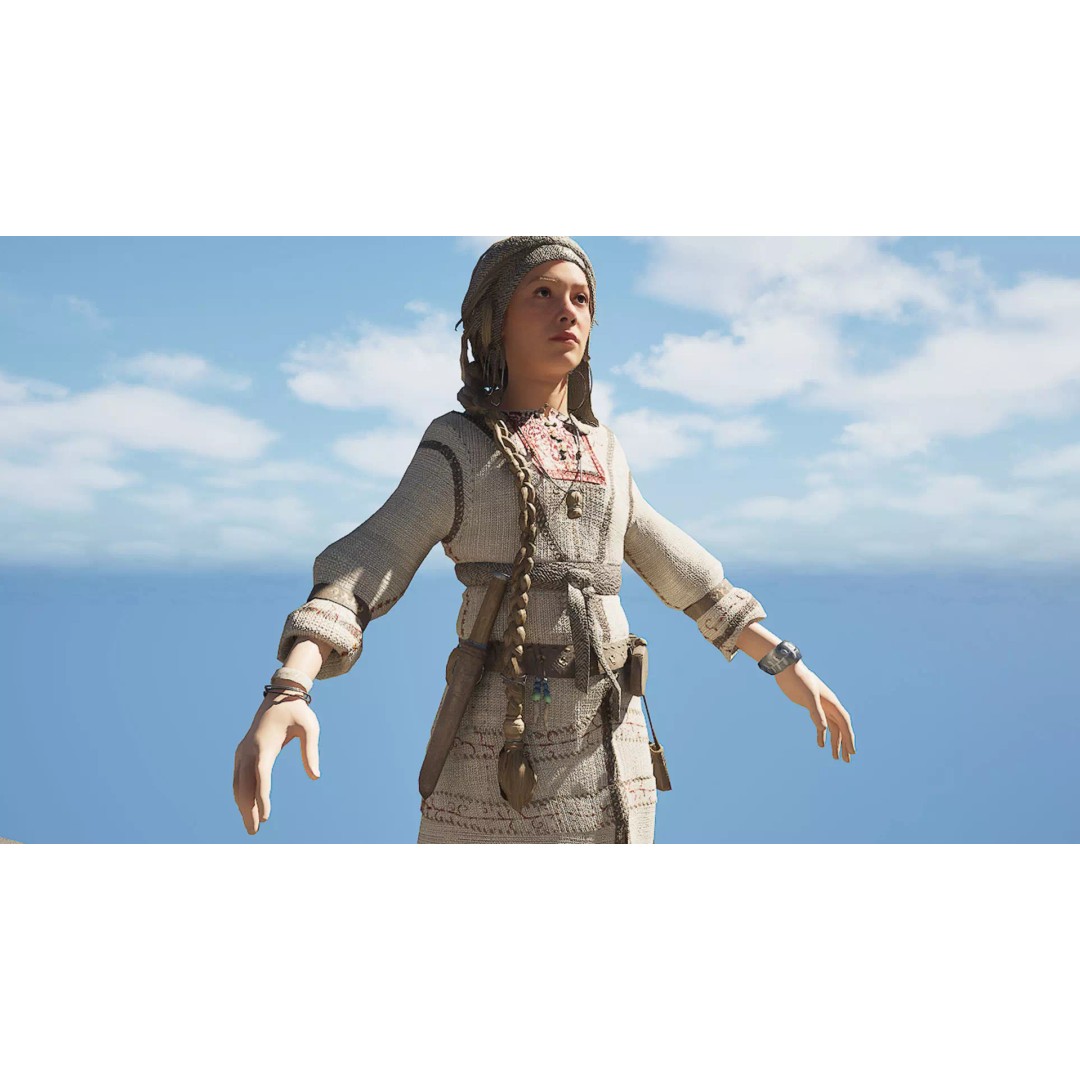 Slavic Woman 3D Model – Medieval Rigged Character, PBR Textures, FBX - View 5