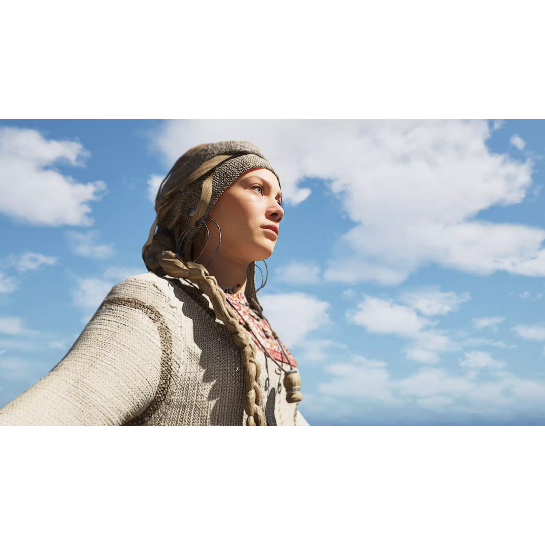 Slavic Woman 3D Model – Medieval Rigged Character, PBR Textures, FBX - View 6
