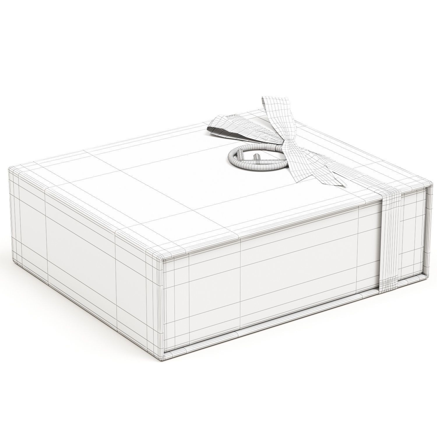 Fendi Luxury Packaging Boxes and Paper Bags - Low-Poly 3D Model - View 13