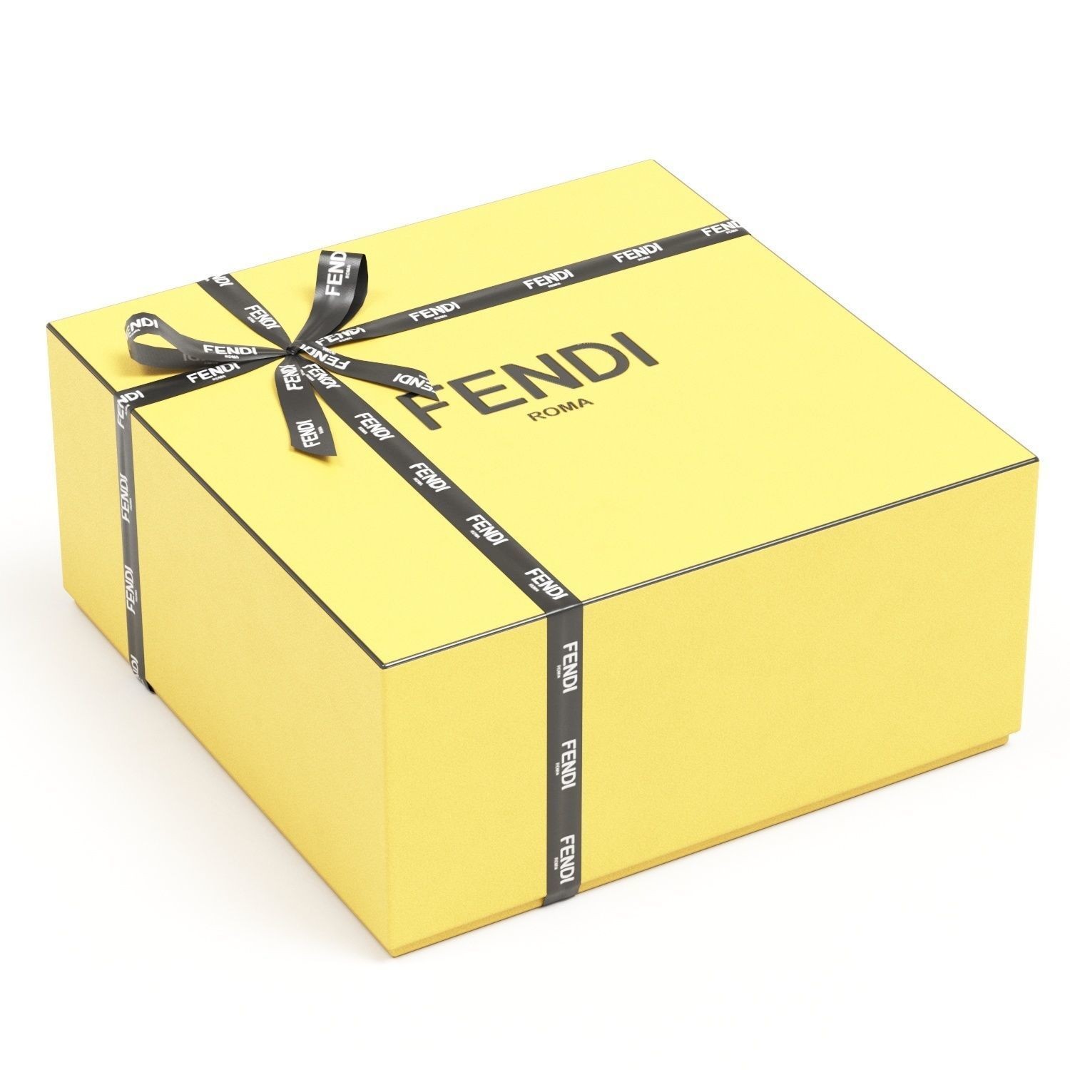 Fendi Luxury Packaging Boxes and Paper Bags - Low-Poly 3D Model - View 16