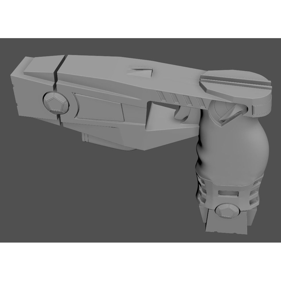 Taser Axon x26 3D Model – Low Poly Gun Asset, FBX, PBR - View 12