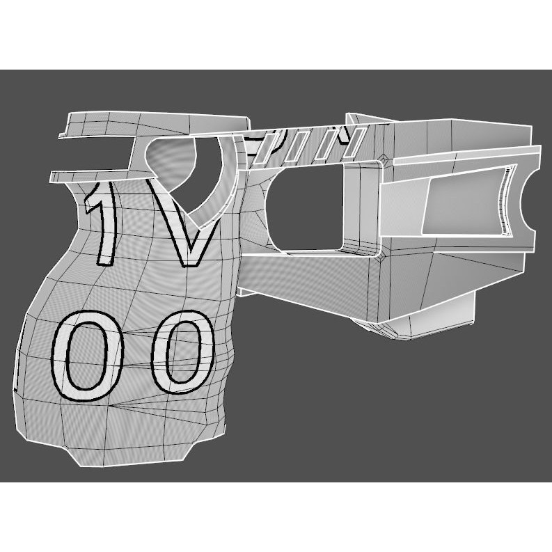 Taser Axon x26 3D Model – Low Poly Gun Asset, FBX, PBR - View 13