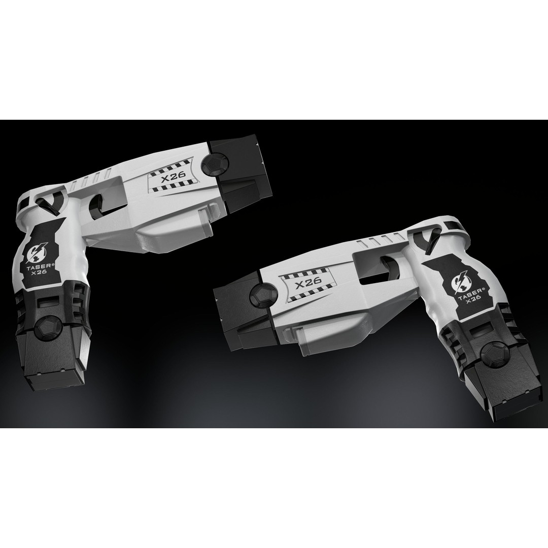 Taser Axon x26 3D Model – Low Poly Gun Asset, FBX, PBR - View 5