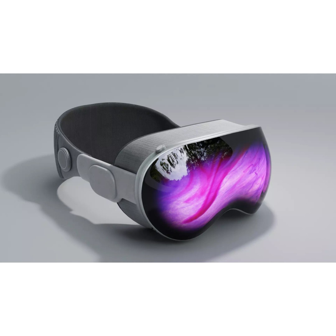 Vision Pro Inspired Headset 3D Model – Low Poly Game Asset, FBX - View 2