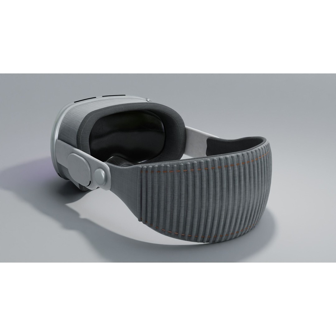 Vision Pro Inspired Headset 3D Model – Low Poly Game Asset, FBX - View 6