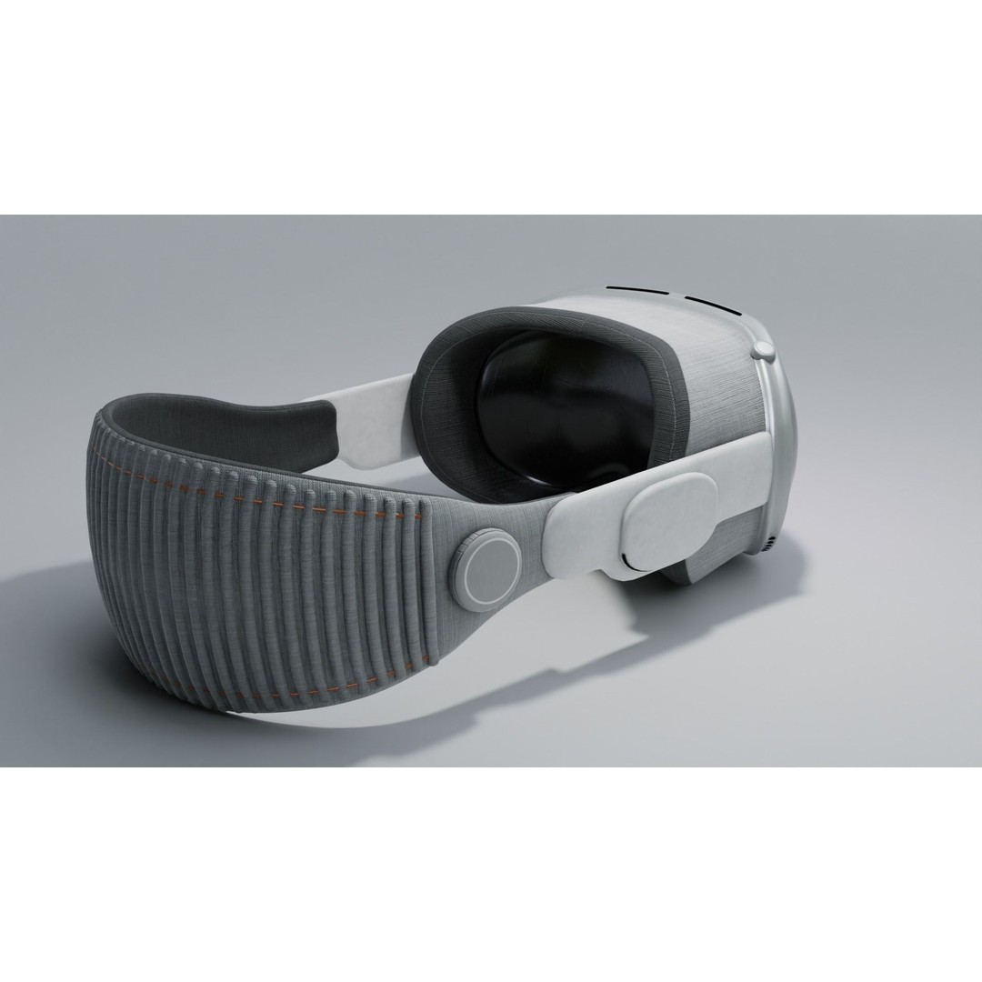 Vision Pro Inspired Headset 3D Model – Low Poly Game Asset, FBX - View 8