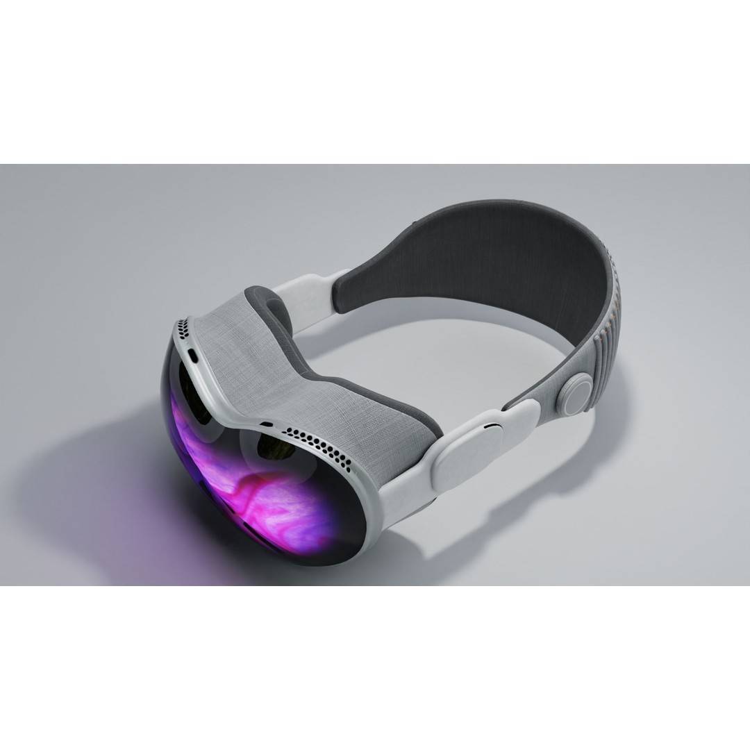 Vision Pro Inspired Headset 3D Model – Low Poly Game Asset, FBX - View 9