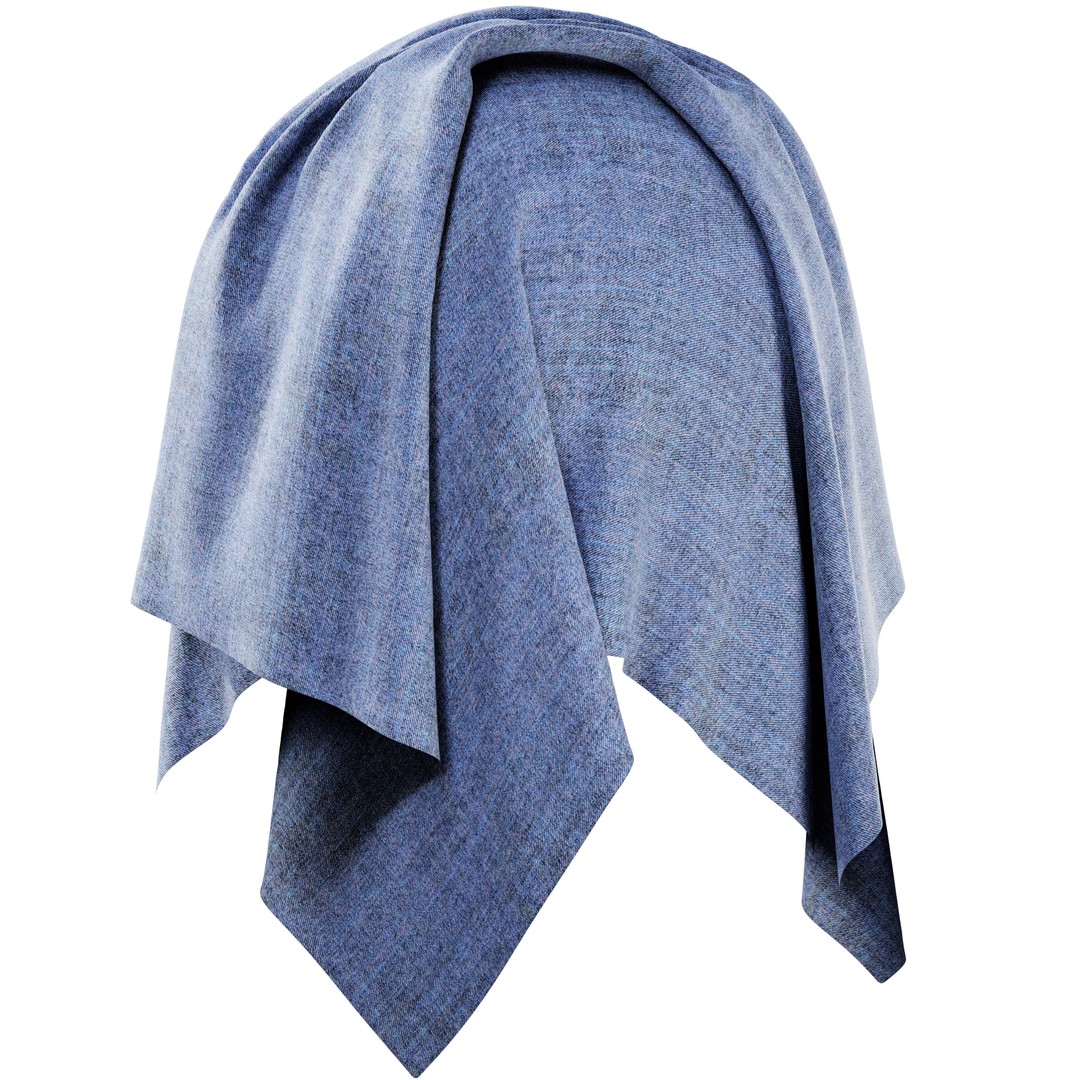 Cotton, Wool, Tartan & Denim Fabric Smart Materials 3D Model – PBR Textures, SPSM - View 10