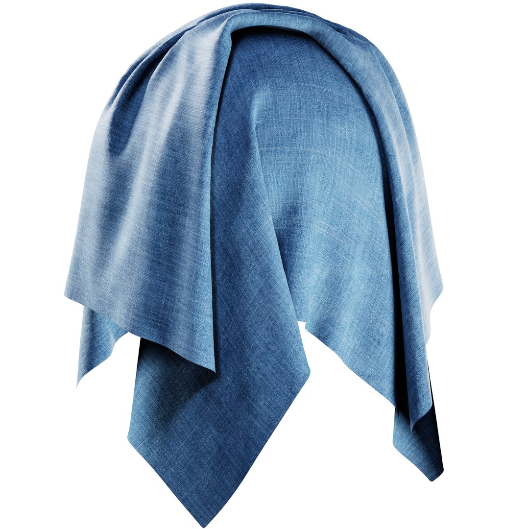 Cotton, Wool, Tartan & Denim Fabric Smart Materials 3D Model – PBR Textures, SPSM - View 12