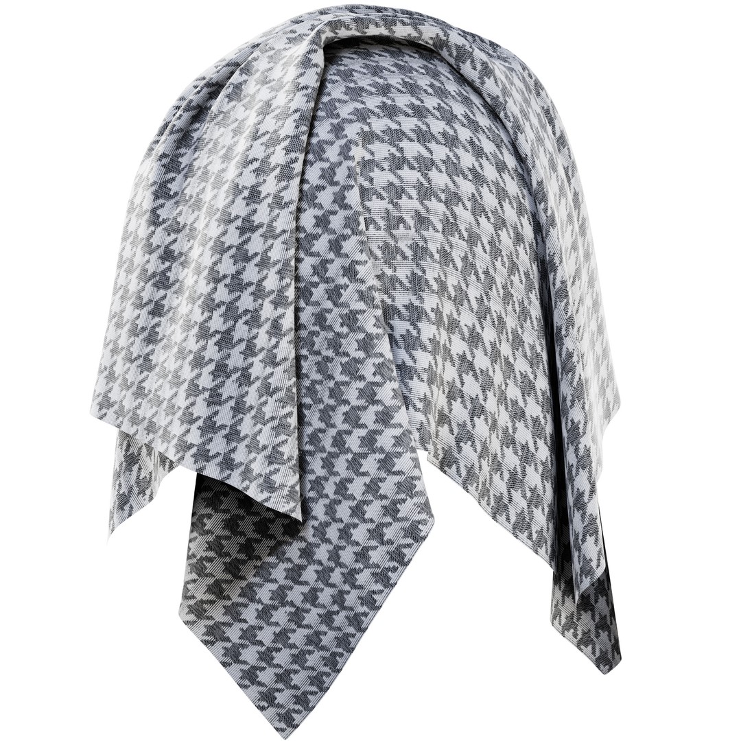 Cotton, Wool, Tartan & Denim Fabric Smart Materials 3D Model – PBR Textures, SPSM - View 8