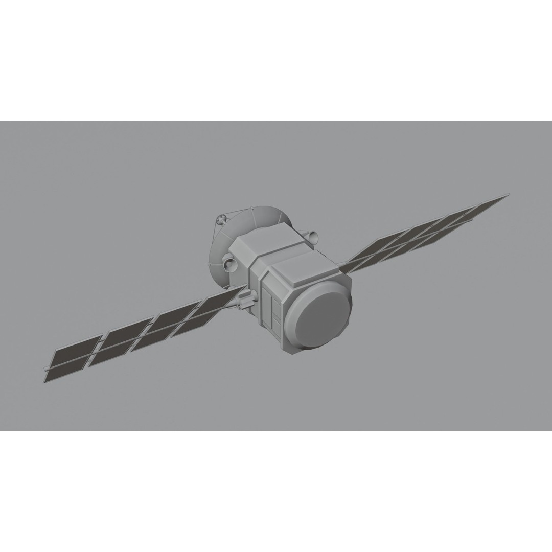 Sci-fi Satellite 3D Model – Low Poly PBR Space Asset, FBX - View 8