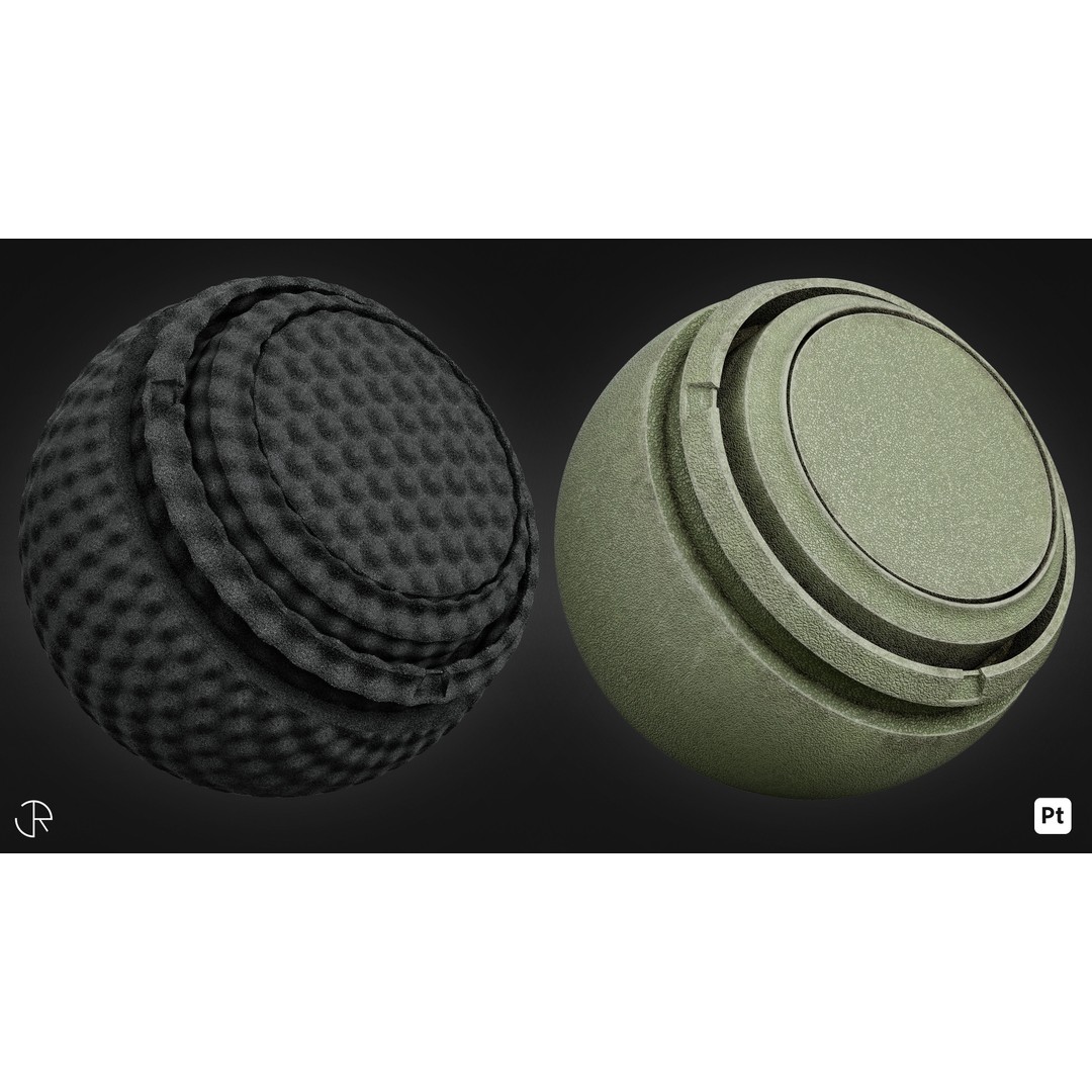 Plastic Smart Materials 3D Model – Customizable PBR Textures, SPSM