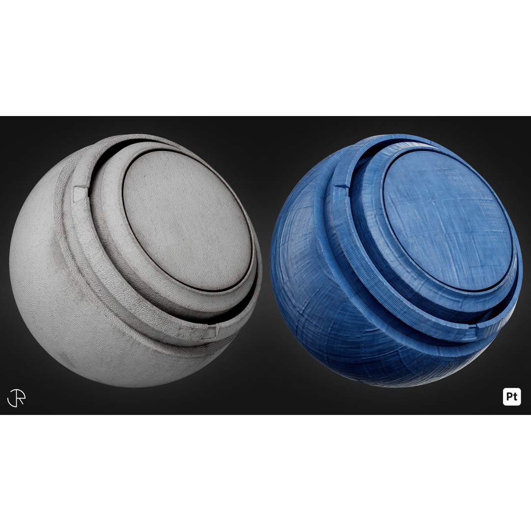 Plastic Smart Materials 3D Model – Customizable PBR Textures, SPSM - View 10