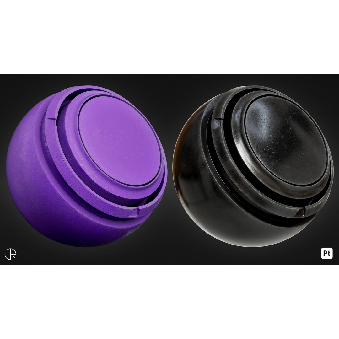 Plastic Smart Materials 3D Model – Customizable PBR Textures, SPSM - View 11
