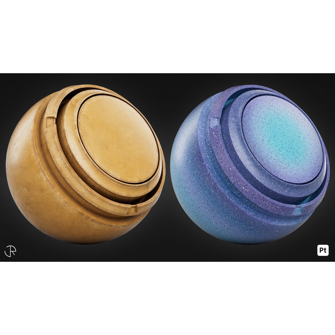 Plastic Smart Materials 3D Model – Customizable PBR Textures, SPSM - View 17