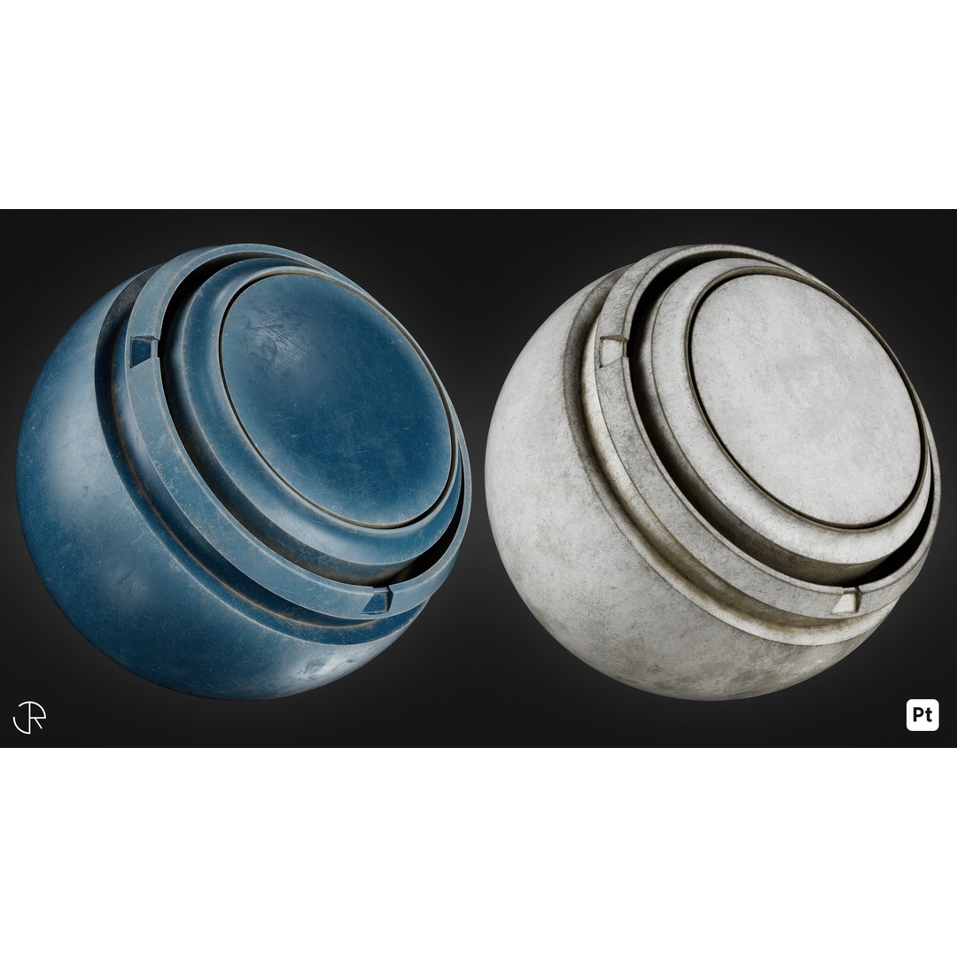Plastic Smart Materials 3D Model – Customizable PBR Textures, SPSM - View 4