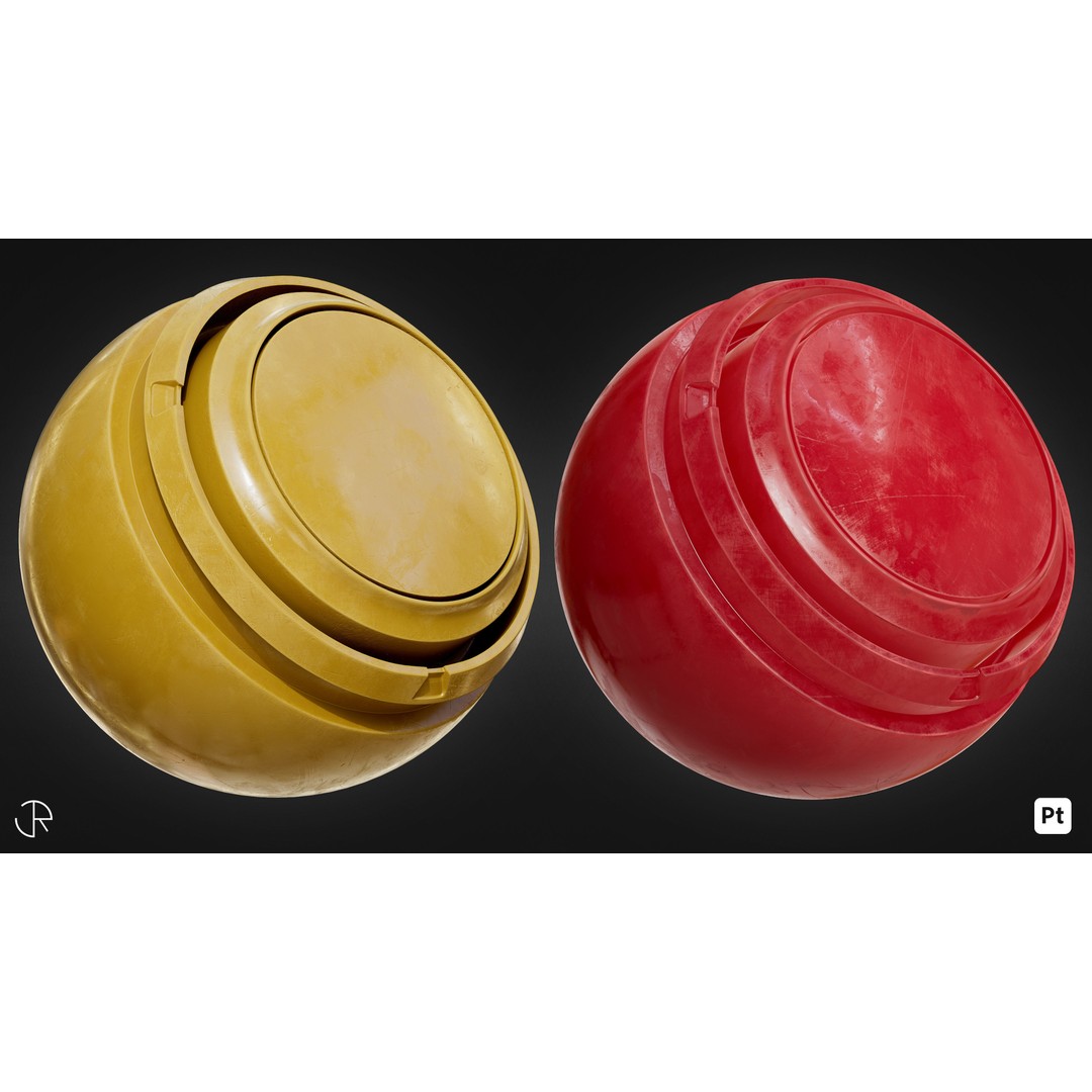 Plastic Smart Materials 3D Model – Customizable PBR Textures, SPSM - View 7