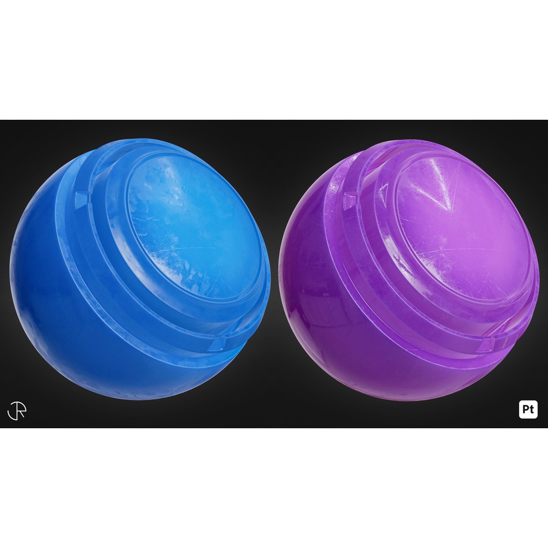 Plastic Smart Materials 3D Model – Customizable PBR Textures, SPSM - View 8