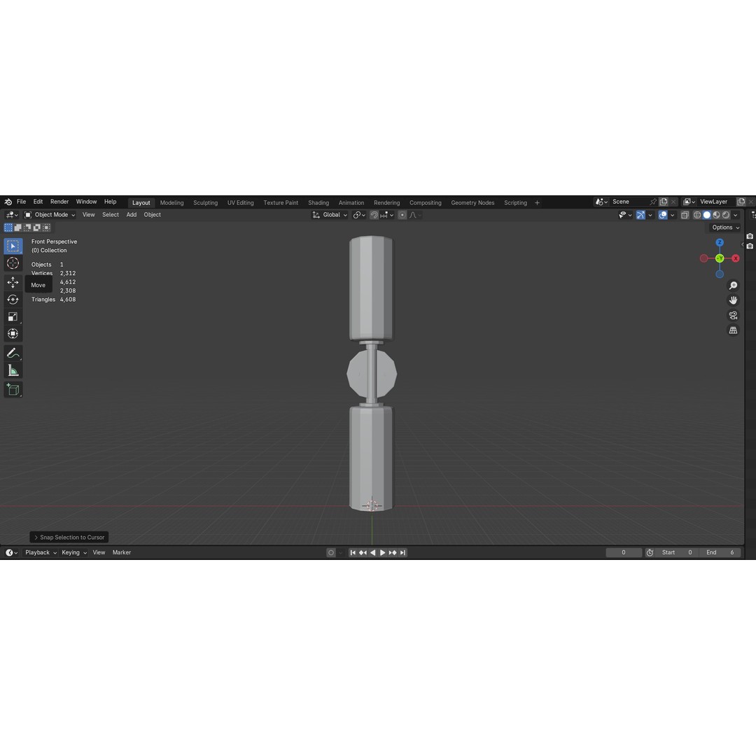 Ayaka Steel Wall Sconce 3D Model – Low Poly Lighting Fixture, FBX - View 30