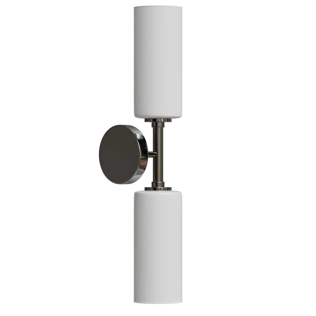Ayaka Steel Wall Sconce 3D Model – Low Poly Lighting Fixture, FBX - View 5