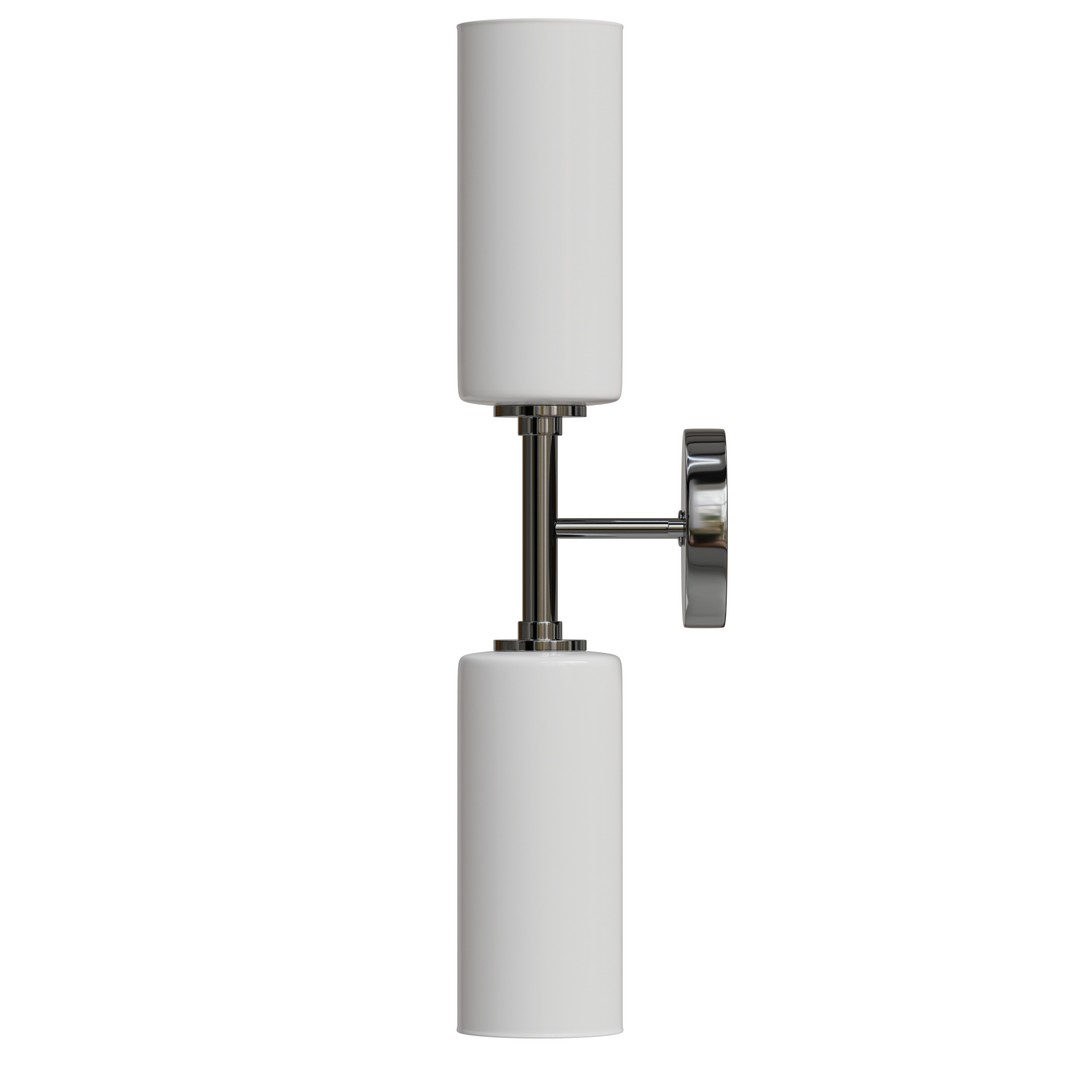 Ayaka Steel Wall Sconce 3D Model – Low Poly Lighting Fixture, FBX - View 8